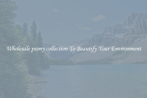 Wholesale peony collection To Beautify Your Environment