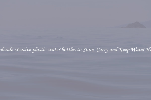 Wholesale creative plastic water bottles to Store, Carry and Keep Water Handy