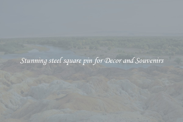 Stunning steel square pin for Decor and Souvenirs
