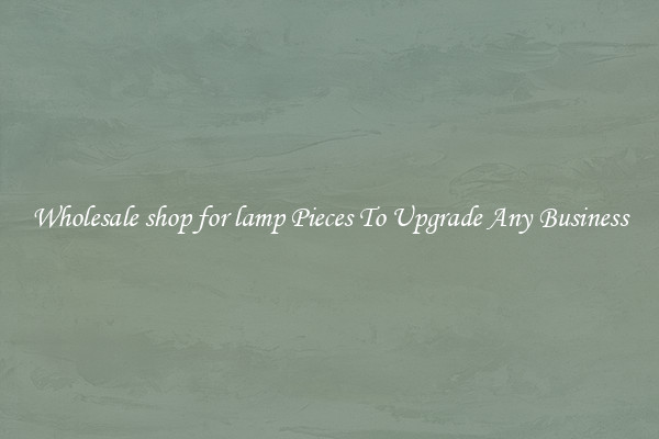 Wholesale shop for lamp Pieces To Upgrade Any Business