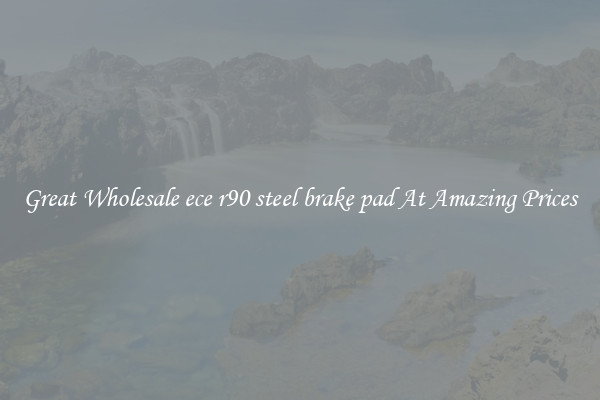 Great Wholesale ece r90 steel brake pad At Amazing Prices