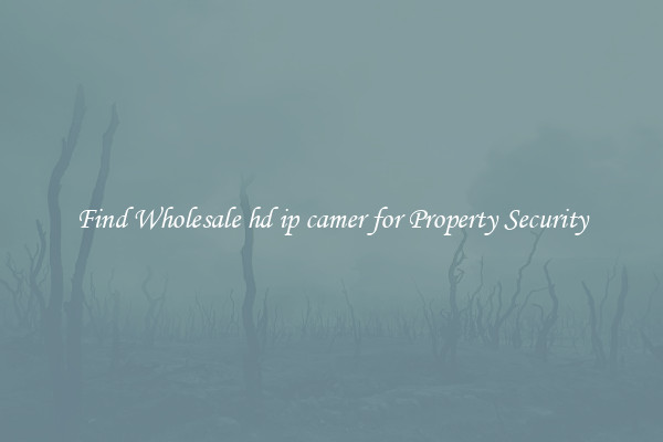 Find Wholesale hd ip camer for Property Security