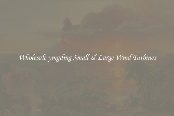Wholesale yingding Small & Large Wind Turbines