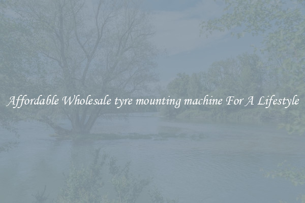 Affordable Wholesale tyre mounting machine For A Lifestyle