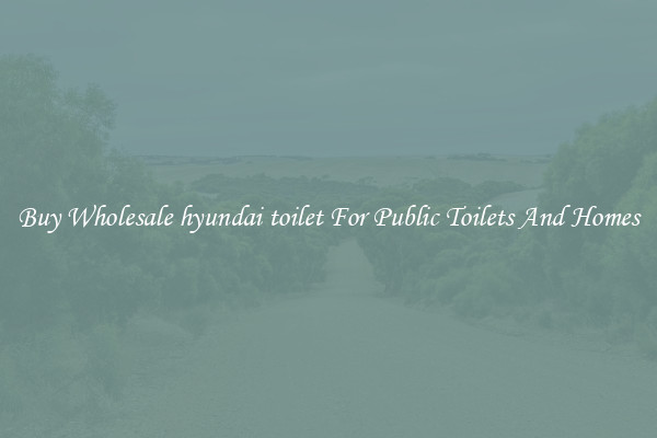 Buy Wholesale hyundai toilet For Public Toilets And Homes